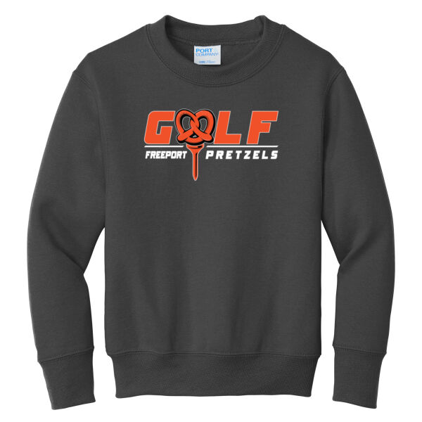 Freeport Golf 2026 Logo 1 - Youth Core Fleece Crewneck Sweatshirt Thumbnail